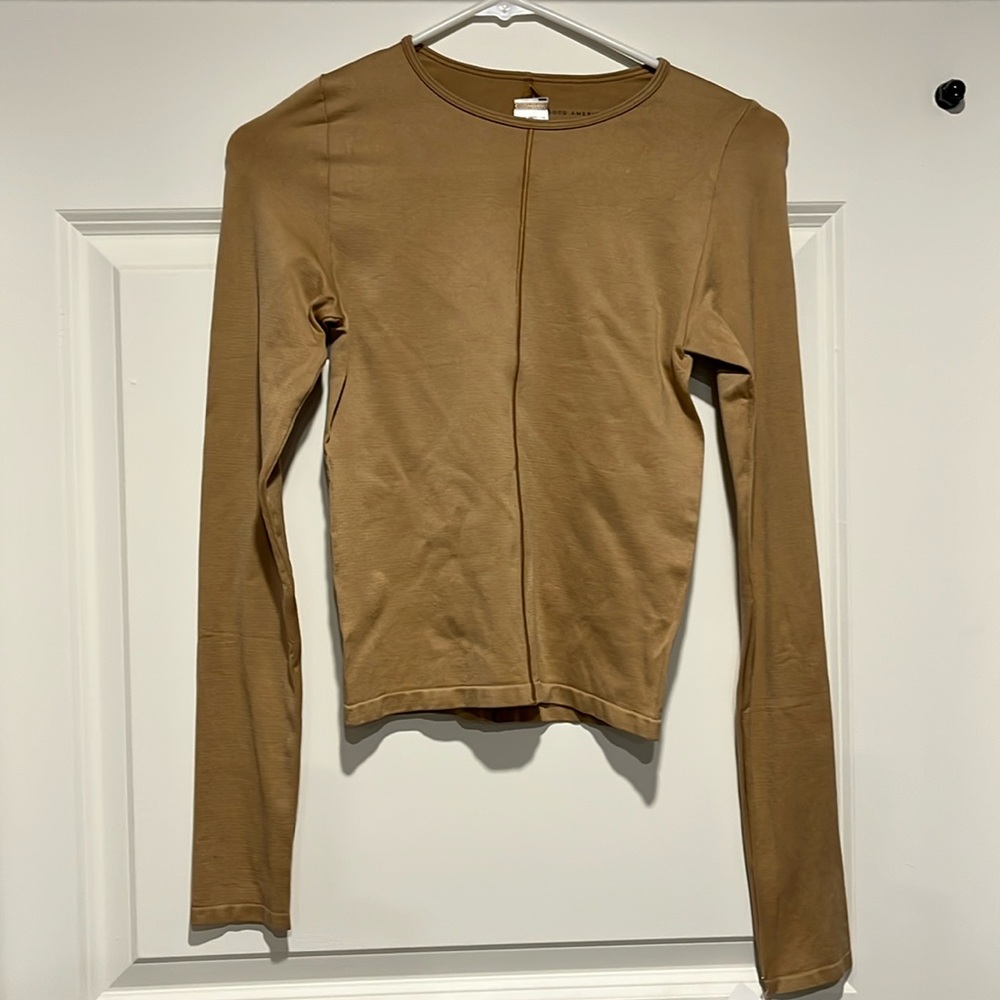 NWT Good American So Soft sculpted longsleeve
